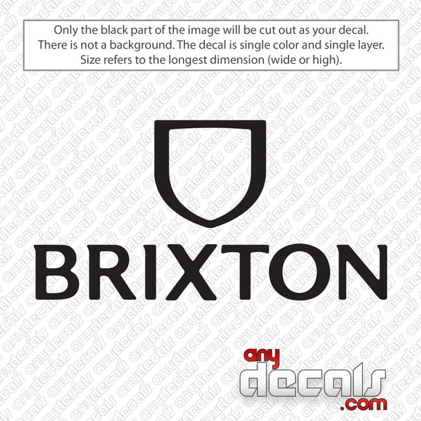 Brixton Logo Decal Sticker