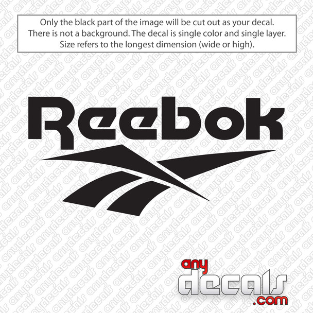 Reebok Stacked Logo Decal Sticker