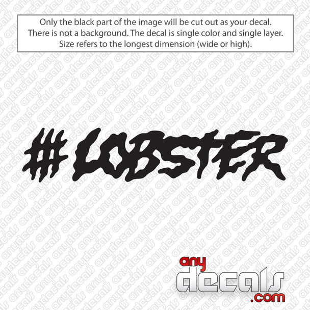 Lobster Snowboards Logo Decal Sticker