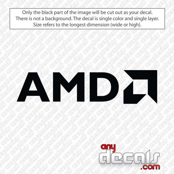 AMD Logo Decal Sticker