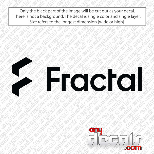 Fractal Design Logo Decal Sticker