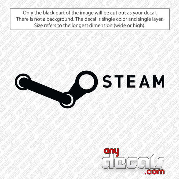 Steam Logo Decal Sticker