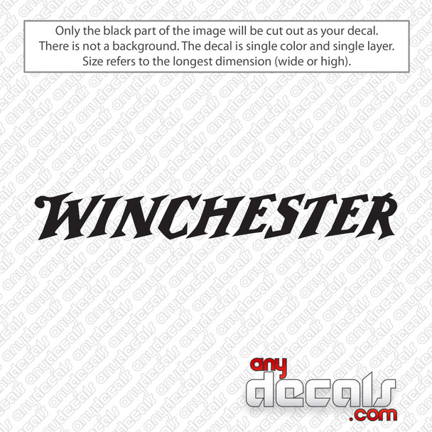 Winchester Logo Decal Sticker
