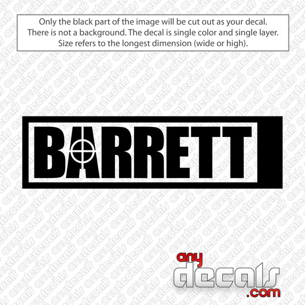 Barrett Firearms Logo Decal Sticker