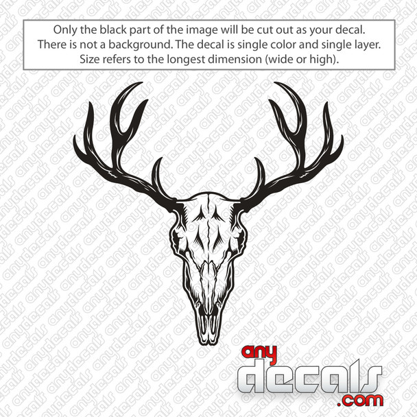 Deer Skull Decal Sticker