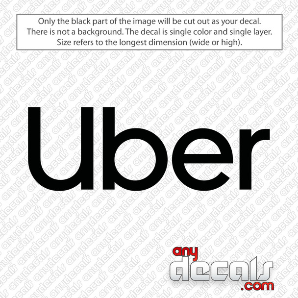 Uber Logo Decal Sticker