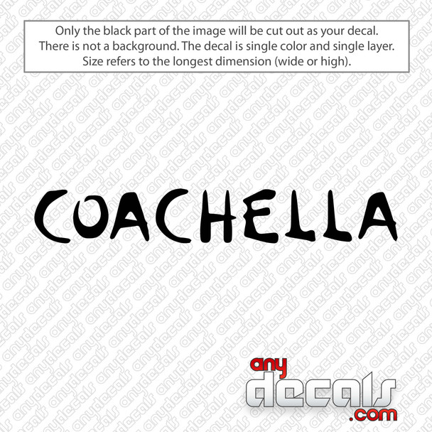 Coachella Logo Decal Sticker