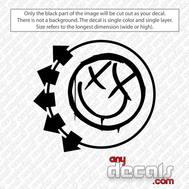 Blink-182 Smiley Decal Sticker