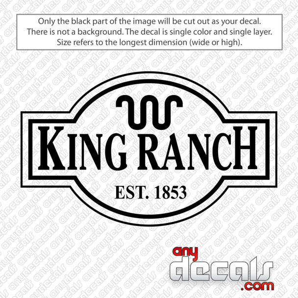 King Ranch Emblem Decal Sticker