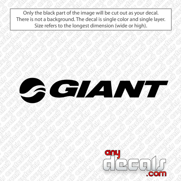 Giant Bikes Logo Decal Sticker