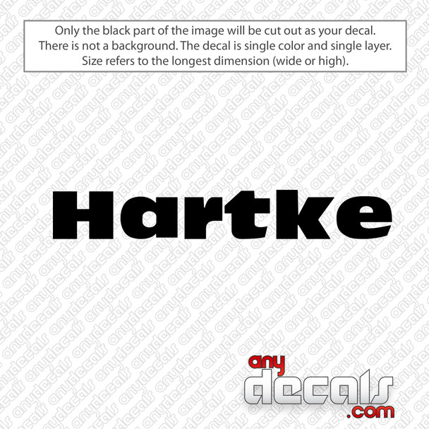 Hartke Amps Logo Decal Sticker