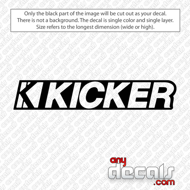 Kicker Logo Decal Sticker