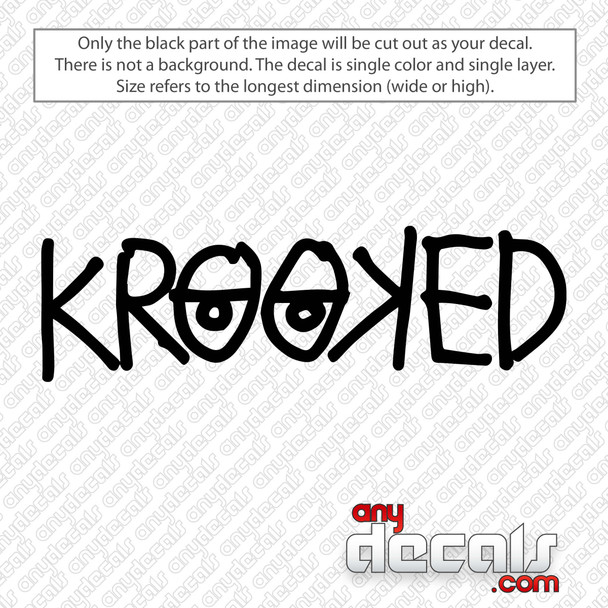 Krooked Skate Logo Decal Sticker