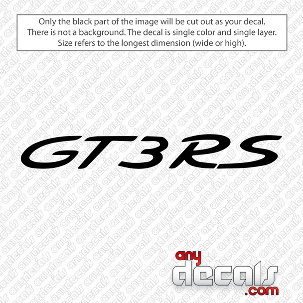 Porsche GT3-RS Decal Sticker