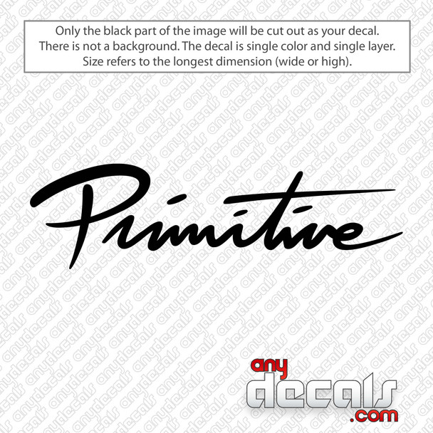 Primitive Skate Logo Decal Sticker