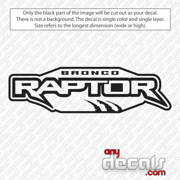 Ford Raptor Emblem Outline Decal sticker