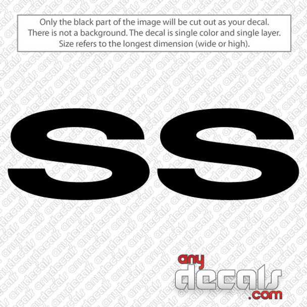 car decals, truck decals, chevy SS decals