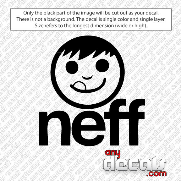 Car Decals - Car Stickers | Neff Skateboard Logo Car Decal