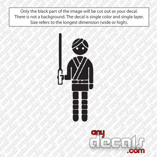 Star Wars Themed Car Stickers & Decals - Like Luke Skywalker