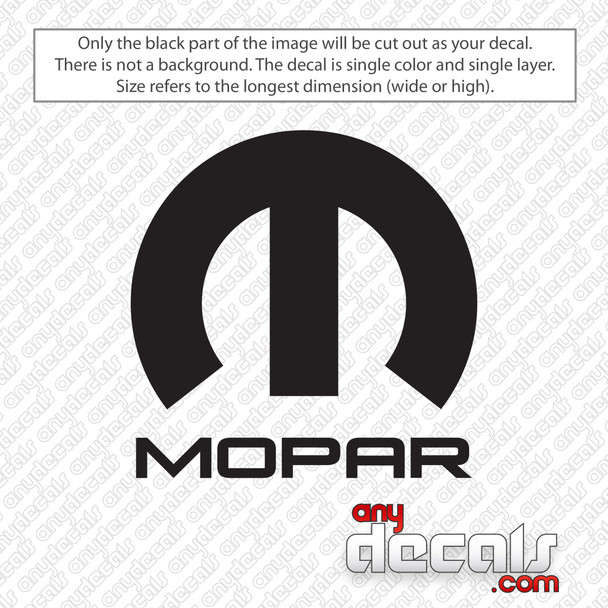 Mopar Logo Decal Sticker