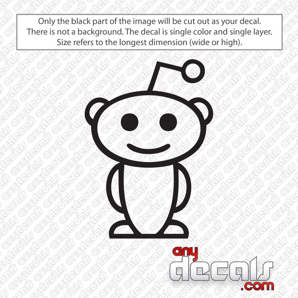 Reddit Alien Snoo Decal Sticker