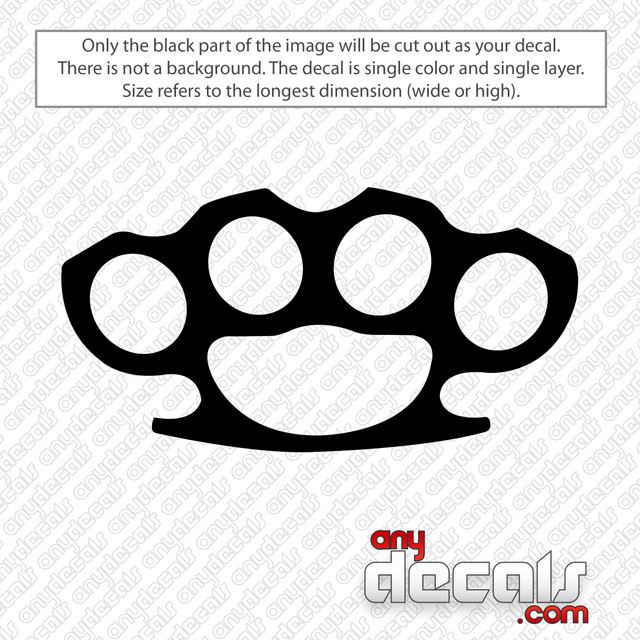 Car Decals Car Stickers Girl Brass Knuckles