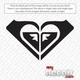 Roxy Script Logo Decal Sticker - AnyDecals.com