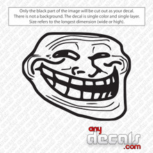 Troll Face Meme v1 - Troll Face Meme - Sticker sold by Blob Checkered, SKU  729216