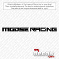 Moose Racing Text Decal Sticker