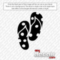 Car Decals, Car Stickers, Flip flops, Polka Dot