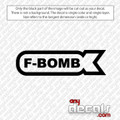 F-Bomb Car Decal and Stickers