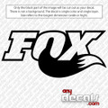 Fox Racing with Foxtail car decal