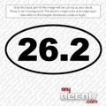 26.2 Marathon car sticker