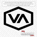 VA Hex car decal, RVCA car decals and stickers