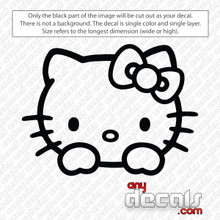 Hello Kitty Baseball Decal Sticker