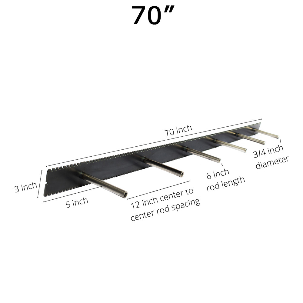 70 Floating Mantel Bracket - Extra-Long, Discreet Support for Your  Fireplace Shelf