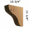 Wood Corbel 25T4 Crafted By ProWoodMarket