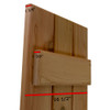 Cedar Window Shutters  Width 16 1/2" Board 1 3/8"