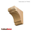 Wood Corbel 31T1S Crafted By ProWoodMarket