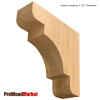 Wood Corbel 31T7S Crafted By ProWoodMarket