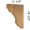 Wood Corbel 21T7 (C21T7111-4x161-2)