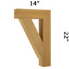 Wood Bracket 18T2 (18T2-14x22)