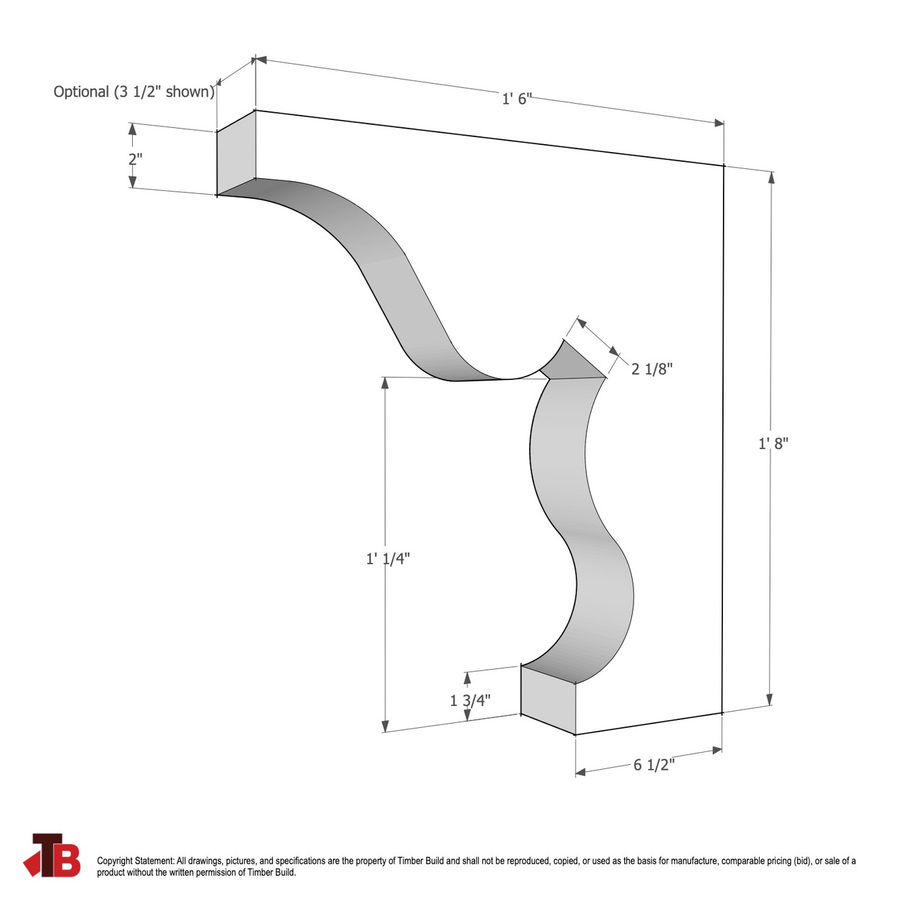 Wood Corbel 31T5S Timber Build