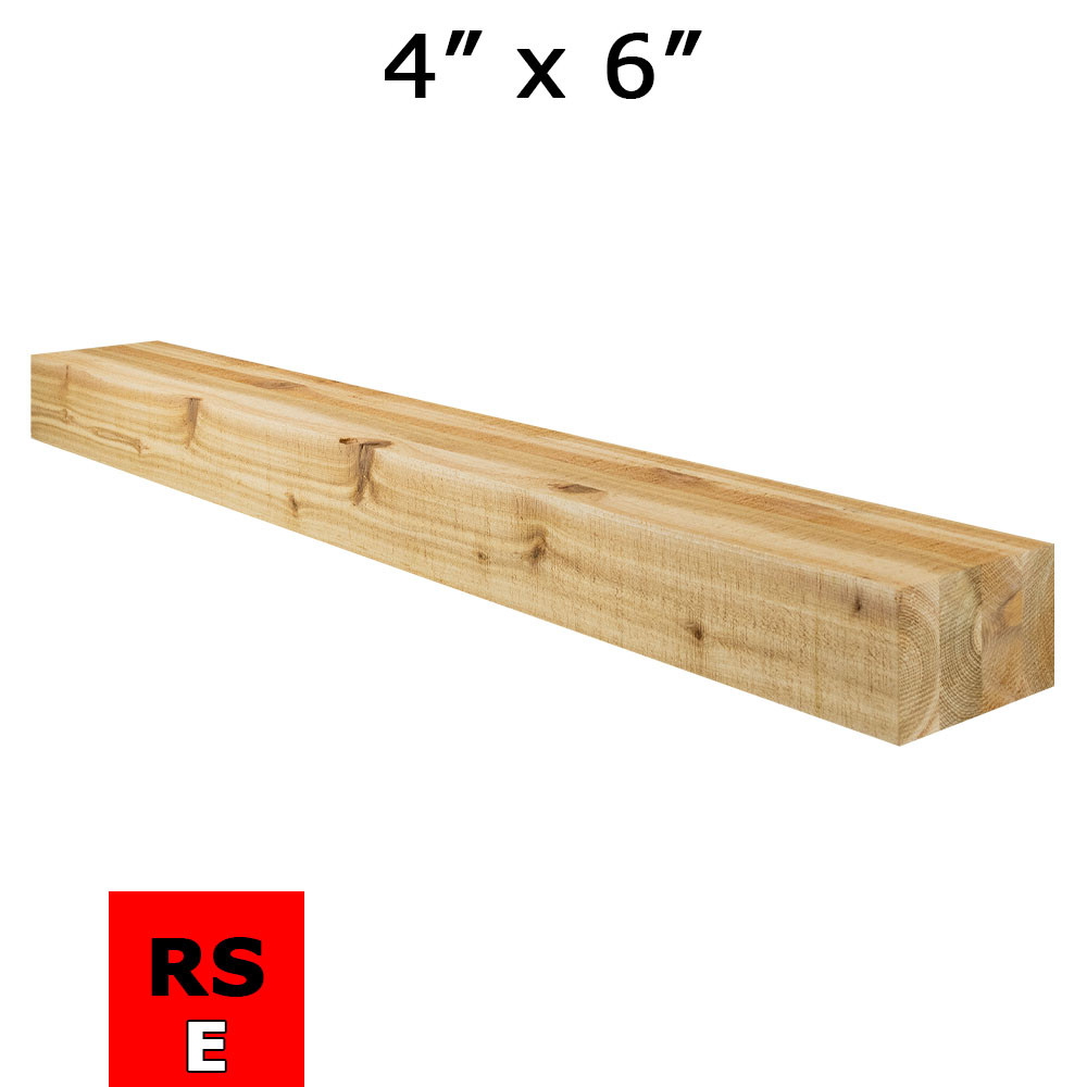 4x6 Engineered Timber – Western Red Cedar Rough Sawn | Cedar Beam
