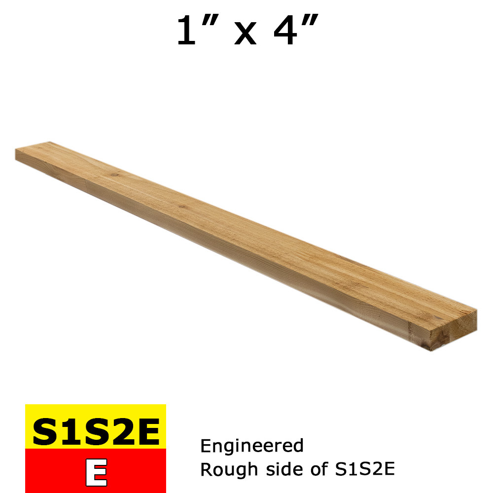 ARTS&SCIENCE Wood sabot サイズ4 1x4 Engineered Western Red Cedar Board - S1S2E - Timber Build