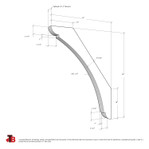 Cedar Knee Brace 65T5 — dimensions | Timber Build