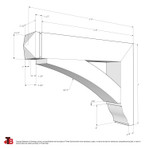 Cedar Bracket 01T5 — wooden bracket product photo | Timber Build