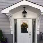 Cedar Bracket 10T11 — installed on porch close-up | Timber Build