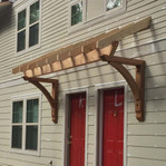 Cedar Bracket 10T11 — installed on home exterior view | Timber Build