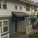 Cedar Bracket 10T11 — installed on deck railing | Timber Build